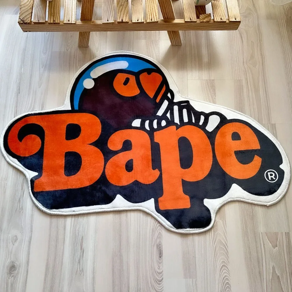 Baby Bape Rug, Hypebeast Rug, Sneakers Room Decor, Unique Street Fashion Design